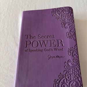 Joyce Meyer Purple Embossed Inspirational Book
